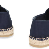 Close-up of Prada sneakers hardware and fine stitching