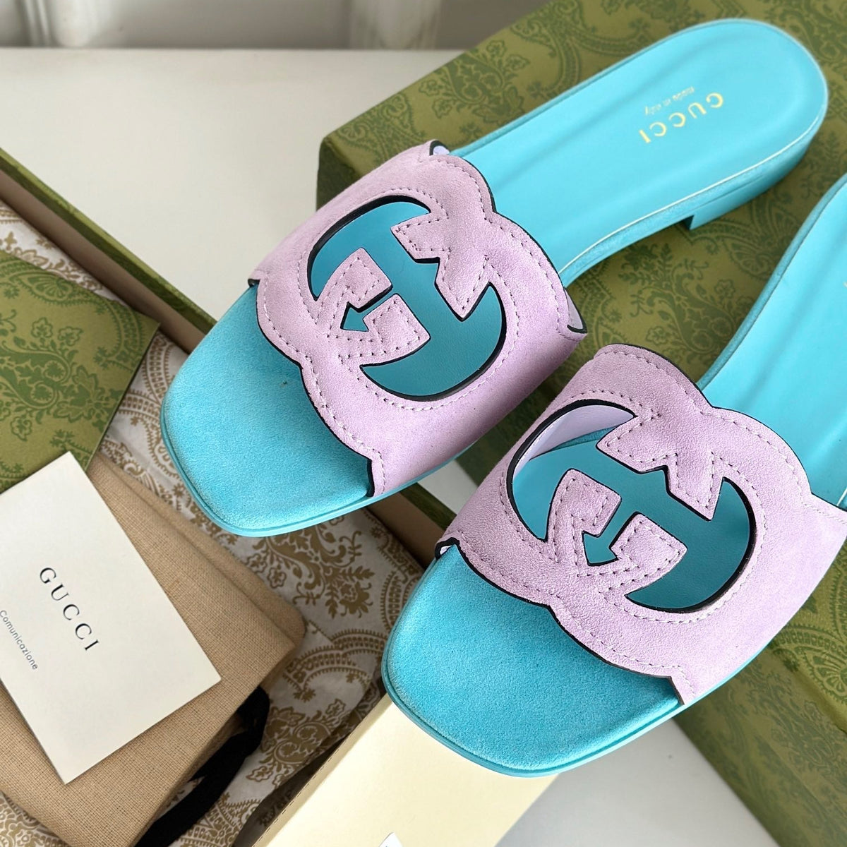 Gucci Shoes- Gucci Cut Out Sandals Premium Designer Casual Shoes