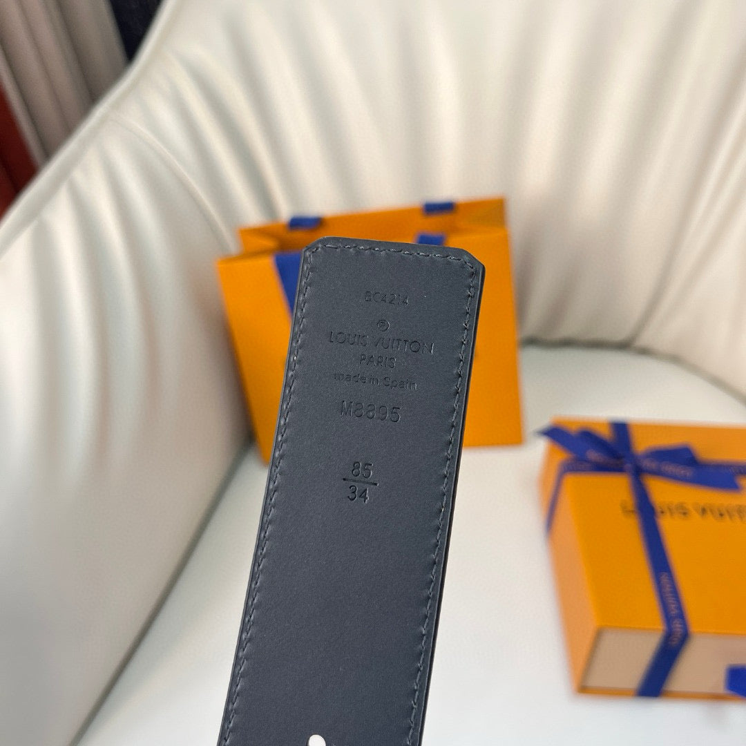Louis Vuitton Belts- Louis Vuitton Lou Belt 4.0 Cm Premium Leather Designer Belt