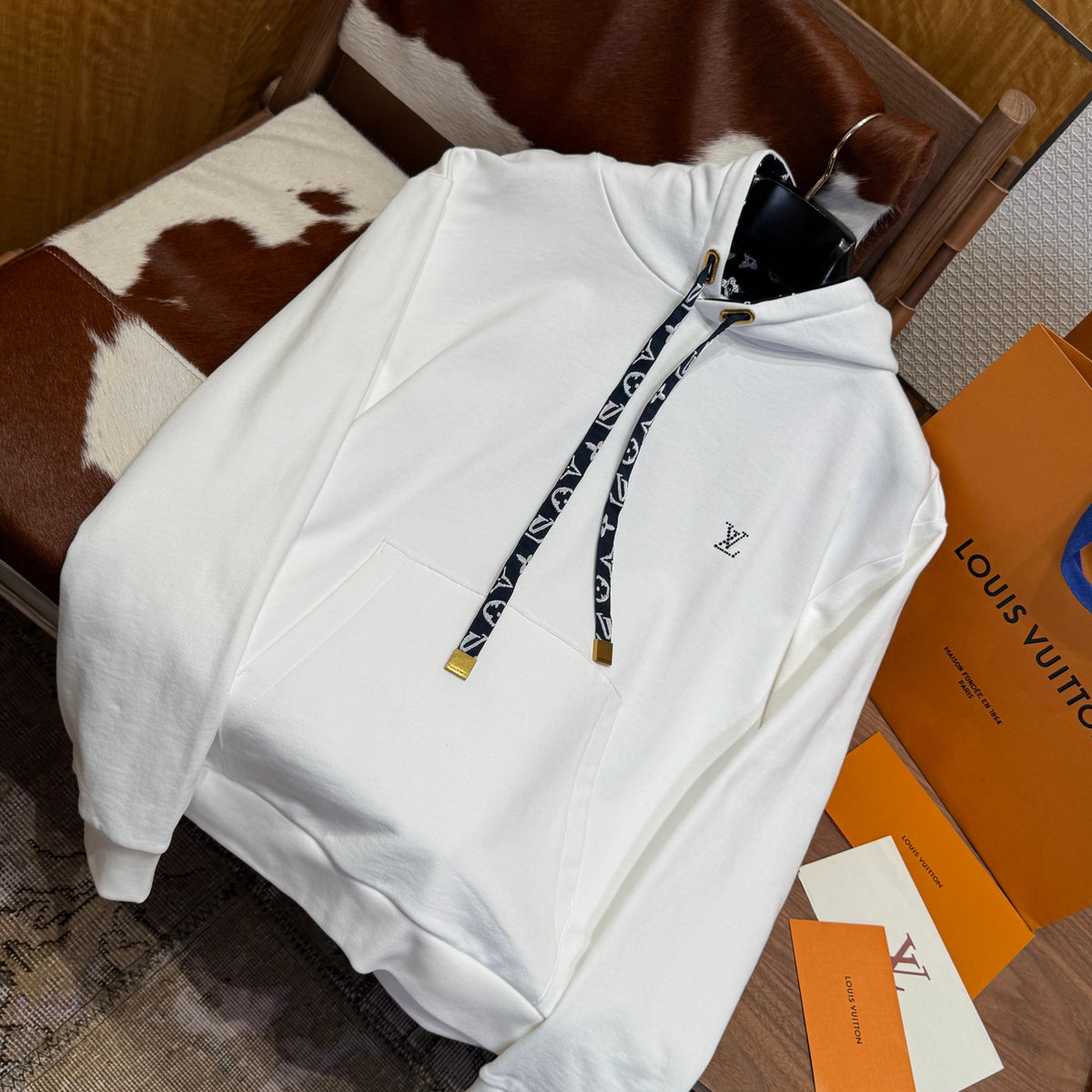 Louis Vuitton Hoodies- Louis Vuitton Lou Hoodie Comfortable Luxury Streetwear Hoodie