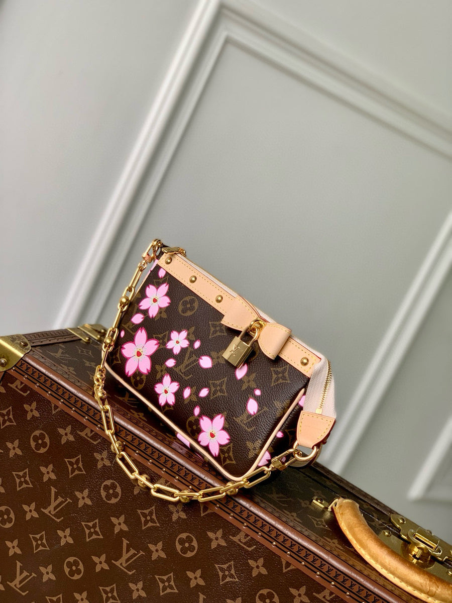Louis Vuitton Bags- Louis Vuitton Lou x Murakami Pochette Bag Elegant Everyday Designer Handbag