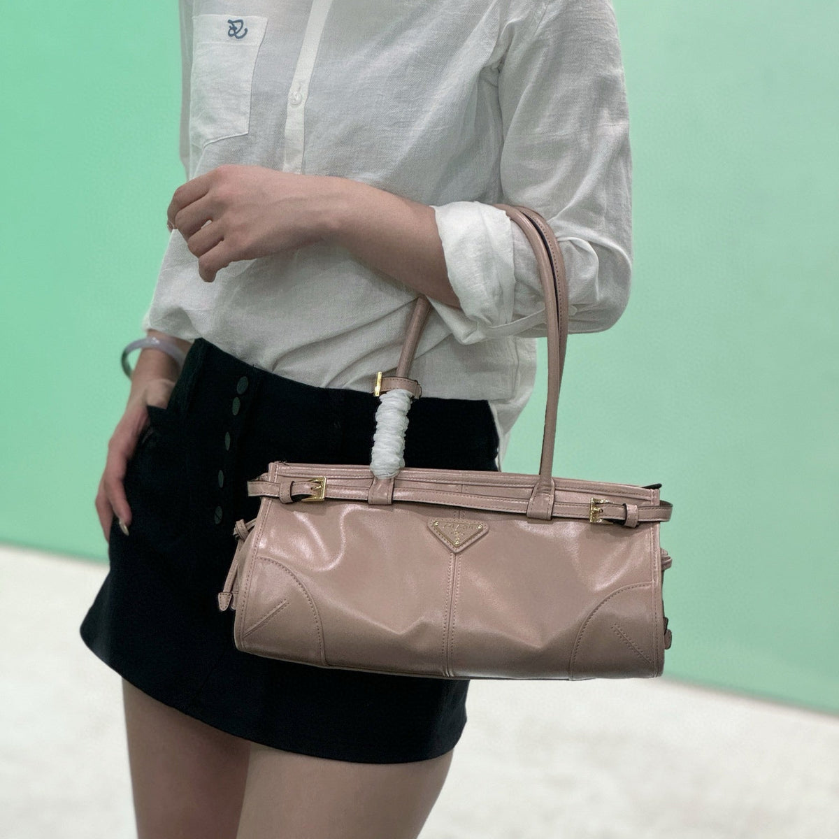 Bags- Pd Medium Leather Handbag Luxury Designer Leather Handbag