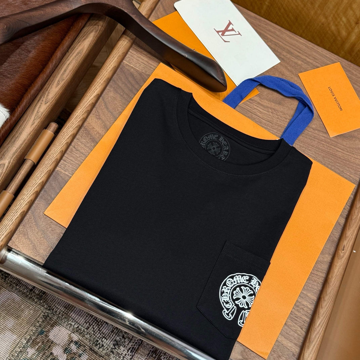 T-Shirts- Chrome H T-shirt Premium Designer Cotton T-Shirt