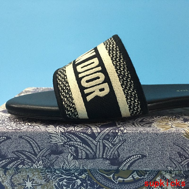 Dior Grey Slingback Heels - Side Profile View