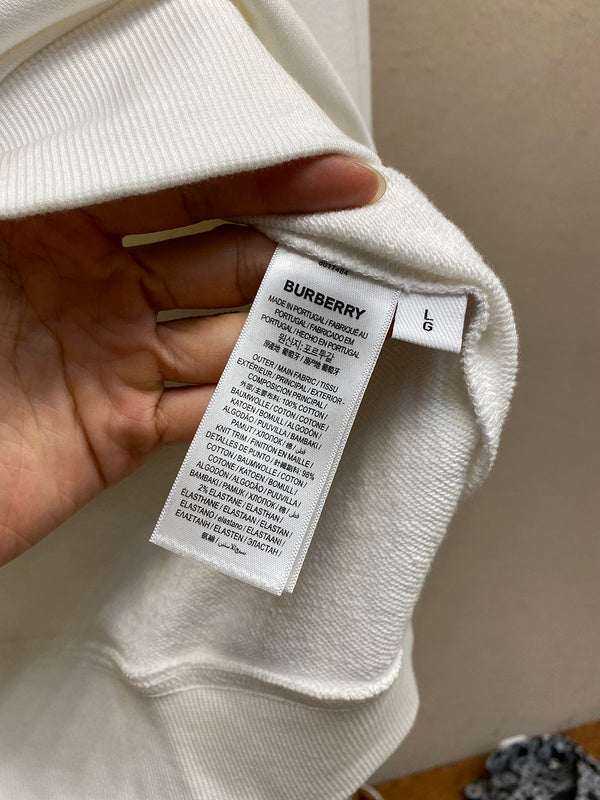 Close-up of Burberry designer clothing craftsmanship