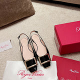 Close-up of Roger Vivier shoes craftsmanship