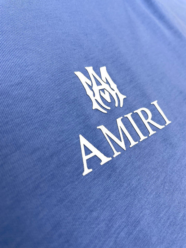 Close-up of Amiri t-shirt craftsmanship