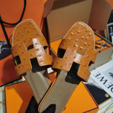 Hermes sandals Style 129 - styled lifestyle view