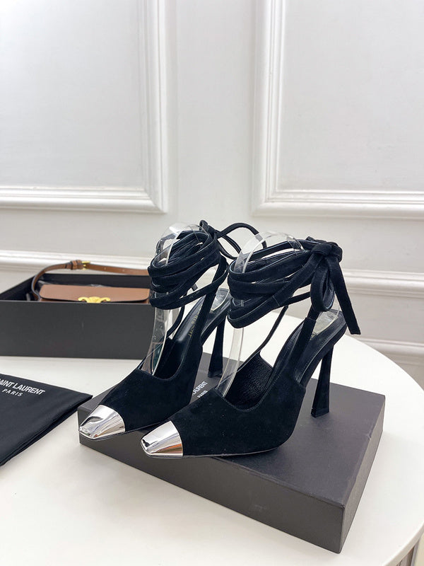 Saint Laurent luxury shoes detail shot