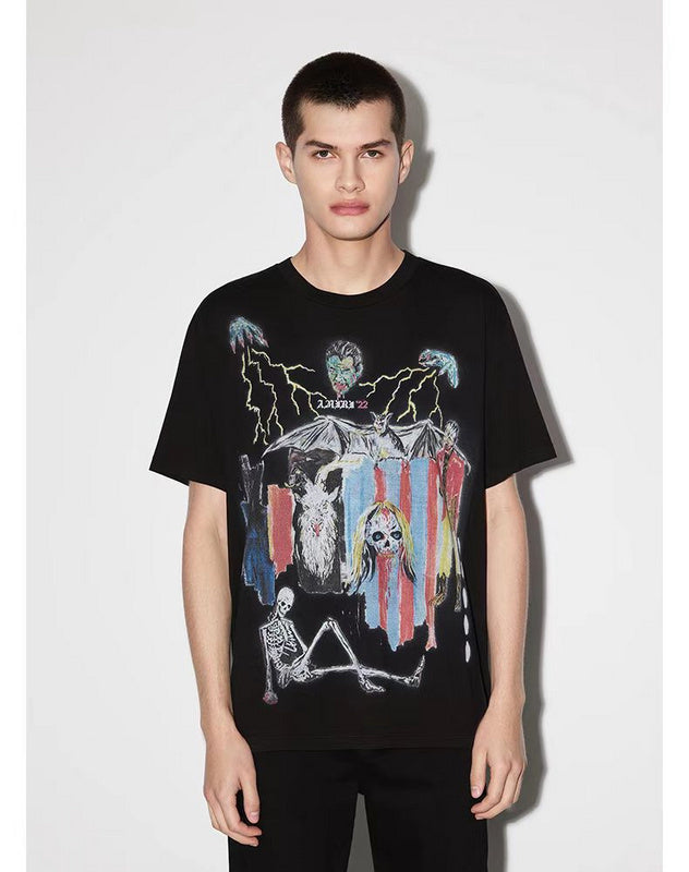 Amiri luxury t-shirt detail shot