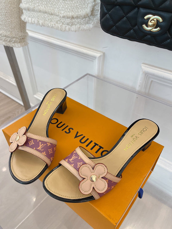 Louis Vuitton Beige Bow-Detail Flats - Lifestyle Styling Shot