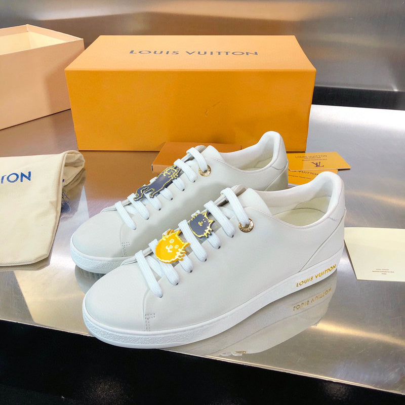 Louis Vuitton luxury shoes detail shot