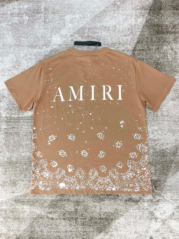 Amiri luxury t-shirt detail shot