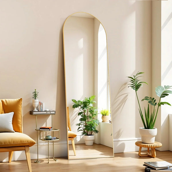 Arched Full Length Mirror with Stand