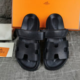 Hermès Grey Gladiator Sandals - Detail Shot of Craftsmanship