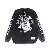 Close-up of Amiri hoodie craftsmanship
