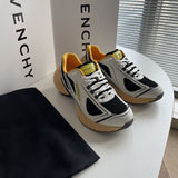 Givenchy Grey Block Heel Pumps - Full Silhouette View