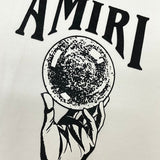 Close-up of Amiri hoodie craftsmanship