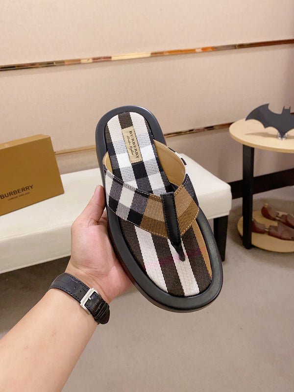 Burberry Red Combat Boots - Angled View