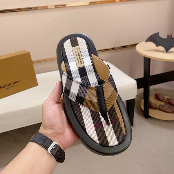 Burberry Red Combat Boots - Angled View