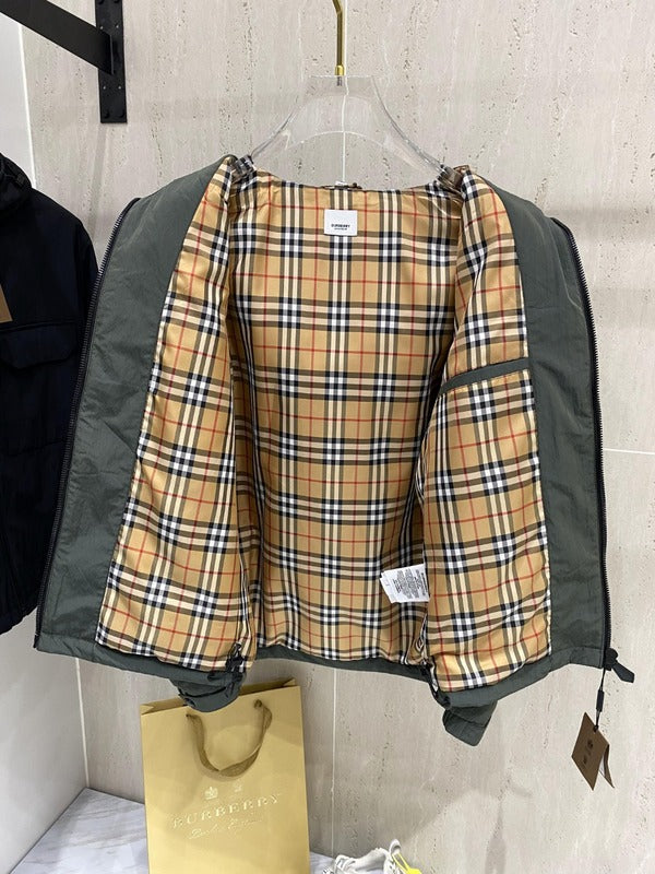 Close-up of Burberry designer clothing craftsmanship