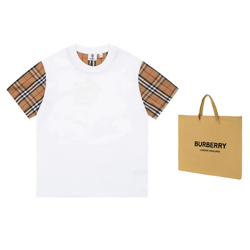 Burberry luxury t-shirt detail shot