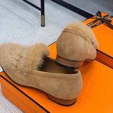 Hermès White Chelsea Boots - Back View