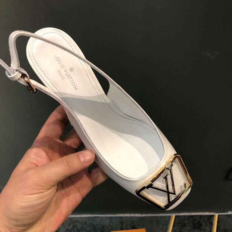 Close-up of Louis Vuitton shoes craftsmanship