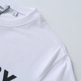 Burberry luxury t-shirt detail shot