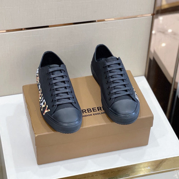Burberry Beige Classic Ballet Flats - Side Profile View
