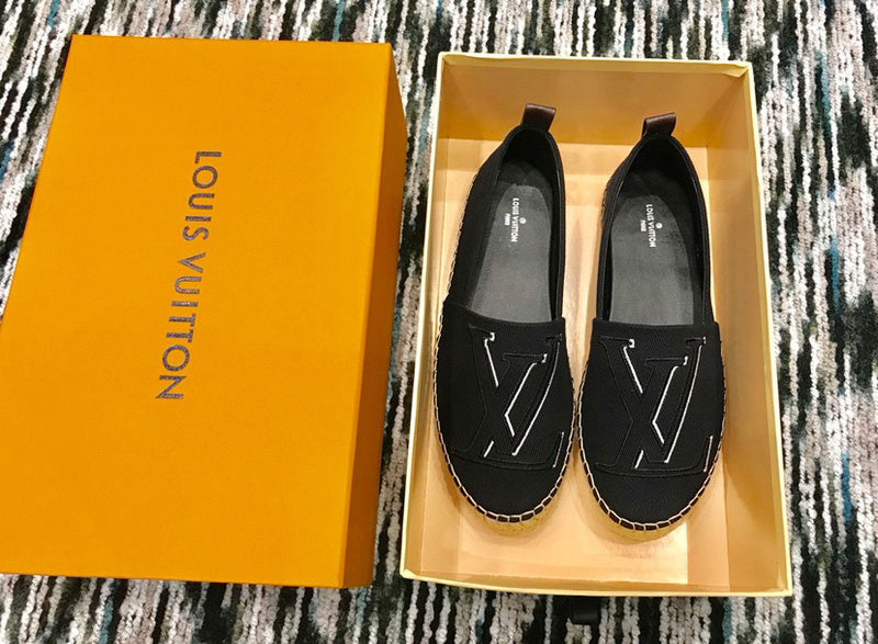 Louis Vuitton luxury shoes detail shot