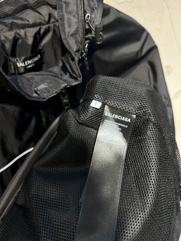 Close-up of Balenciaga designer clothing craftsmanship