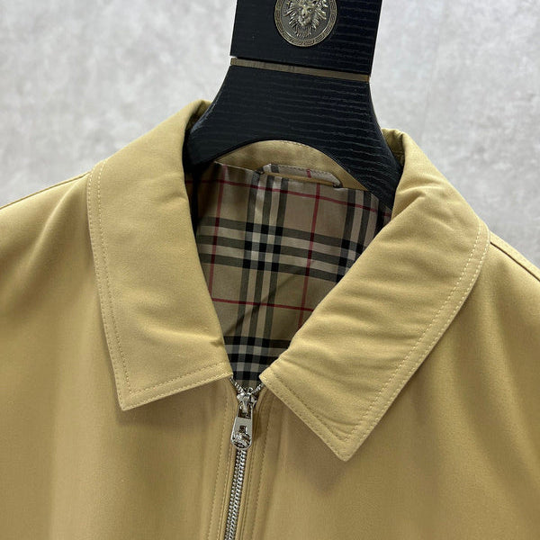 Close-up of Burberry designer clothing craftsmanship