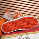 Hermès Burgundy Platform Heels - Heel Detail View