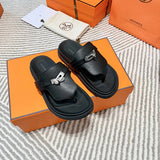 Hermes sandals Style 221 - texture and material detail