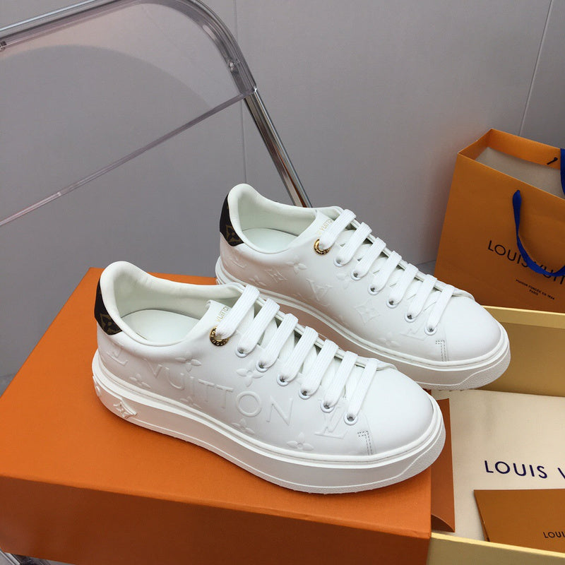 Louis Vuitton shoes Style 325 - close-up of classic monogram styling