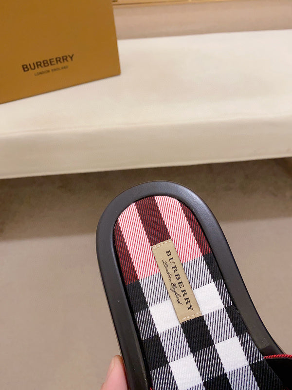 Burberry Red Ankle Boots - Close-Up Texture View