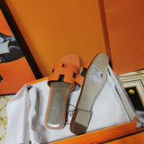 Hermès Red Espadrille Wedge Sandals - Toe Detail View