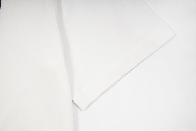 Close-up of Burberry t-shirt craftsmanship