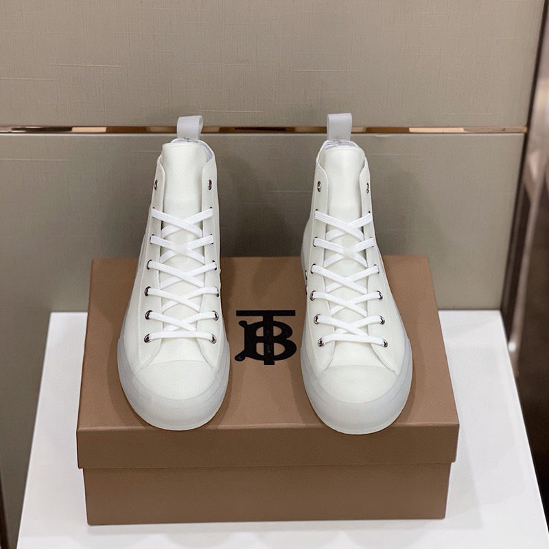 Burberry Beige Slip-On Sneakers - Lifestyle Styling Shot