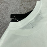 Close-up of Amiri t-shirt craftsmanship
