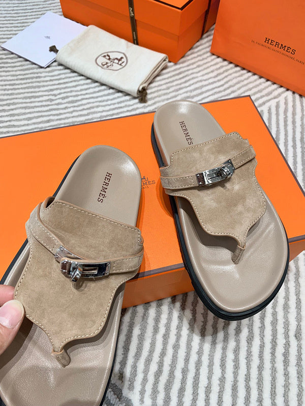 Hermes sandals Style 219 - logo and branding close-up