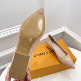 Louis Vuitton Tan Chunky Platform Sneakers - Heel Detail View