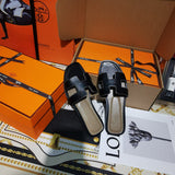 Hermes sandals Style 076 - close-up of handcrafted italian detailing