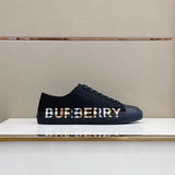 Burberry Beige Classic Ballet Flats - Angled View