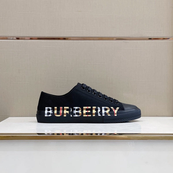 Burberry Beige Classic Ballet Flats - Angled View