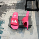 Balenciaga Tan Block Heel Sandals - Lifestyle Styling Shot