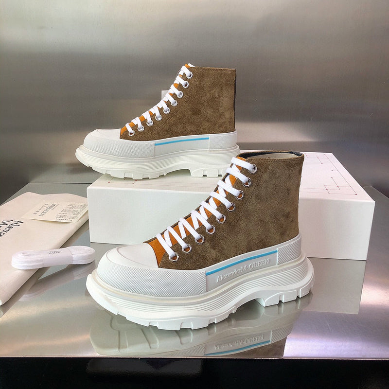 Alexander McQueen White Slip-On Sneakers - Back View