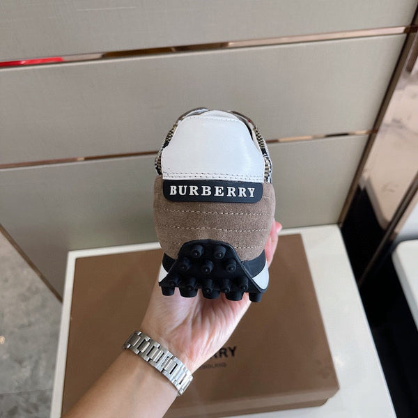 Burberry Camel Low-Top Sneakers - Sole Detail View
