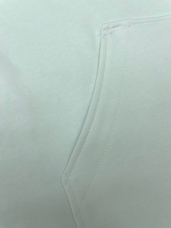 Close-up of Amiri hoodie craftsmanship
